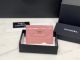 Chanel Classic Pink Calfskin Card Holder A31510 Gold-Tone Metal