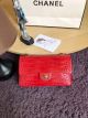 Chanel Classic Flap Bag Alligator & Gold-Tone Metal A01112 Cherry