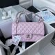 Chanel Classic Handbag in Lambskin Leather with Silver Hardware, A01112 Pink - Authentic Chanel Bag