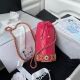 Chanel Drawstring Bag in Lambskin with Gold Metal Hardware, Red Color AP2257