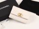 Chanel Calfskin Leather Cardholder & Gold-Tone Metal A80603 White
