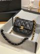 Best Quality Chanel Mini Shoulder Bag in Black Lambskin with Gold-Tone Metal AS3205.