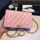 BOY CHANEL Pink Wallet on Chain A80287 - Original Collection