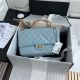 Chanel 2.55 Calfskin Flap Bag in Sky Blue - A37587