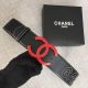 Wide leather Chanel Belts