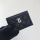 Chanel Calfskin Card Holder in Black AP2039