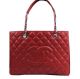 Chanel Coco Bag Red GST Caviar Leather A50995 Silver
