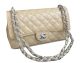 Chanel 2.55 Series Apricot Sheepskin Leather Bag - CHA1112 Silver