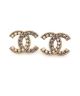 Chanel Earrings with Classic CC Logo Pattern.