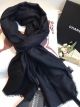 Chanel Black Designer Scarf