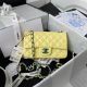 Chanel Classic Flap Shoulder Bag in Original Sheepskin Leather - Yellow&Blue