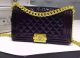 Boy Chanel Black Sheepskin Leather Flap Shoulder Bag A67189 with JK142DS71