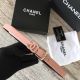 High-Quality Chanel Original Calf Leather Belt in Pink Color.