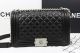 Boy Chanel Flap Shoulder Bag Black Lambskin A67025