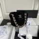 Chanel Black Leather Bucket Bag AS2257 with Classic Quilted Design and Gold Hardware