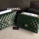 Chanel Classic Flap Bag in Original Green Leather A1113 - JK5553