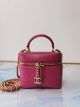 Best Chanel Lambskin Crystal Calfskin Gold-Tone Metal AS1889 Rose JK3559