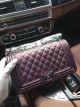 Chanel Le Boy Deerskin Leather Purple 67087
