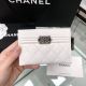 BOY CHANEL Card Holder White