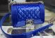 Boy Chanel Mini Flap Shoulder Bag in Original Blue Leather (A5707)