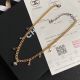 Chanel Necklace CC Logo Gold Tone Pendant Authentic NEW
