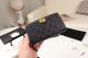Chanel Calfskin Leather Gold-Tone Metal Wallet Black A80566