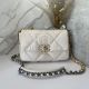 Chanel 19 Flap Bag in Cream Snake Skin AS1160
