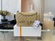 Chanel Classic Handbag in Grained Calfskin and Silver Metal - Apricot