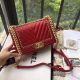 Boy Chanel Flap Bag Red Original Leather B67086，默认尾部无意义字母组合。