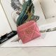 Chanel 19 Zip Card Bag 82086 Pearl Pink