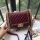 Original Leather Boy Chanel Flap Bag in Wine color