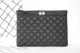 Boy Chanel Black Calfskin Leather Clutch A69253 - Chevron Design