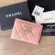 Chanel Calfskin Card Holder Replica Pink AP2737