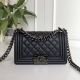 Boy Chanel Flap Shoulder Bag Leather A67085 Black - Chanel Brand优化搜索: Boy Chanel Bag, Flap Shoulder Bag, Leather Bag, A67085 Bag, Black Bag