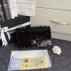 Chanel Sequins Lambskin Flap Bag in Black Gold-Tone Metal AS0196