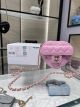 Chanel 2022SS Love Heart Lambskin Crossbody Chain Bag Pink