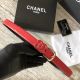 Replica Chanel Original Calf Leather Belt Red 56989 - Shop Now!