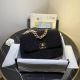 Chanel 19 Black Wool Flap Bag AS1160 - Fashionable and Elegant