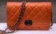 Boy Chanel Mini Flap Bag in Bright Orange with Cannage Pattern A33815