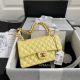 Chanel Classic Handbag in Lambskin with Gold Metal - Yellow A01112