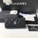 Chanel Calfskin Leather & Gold-Tone Metal Wallet AP2036 Black