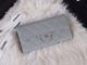 Chanel Classic Flap Wallet A31506 in grey with Gold-Tone Metal