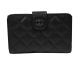 Chanel Quilted Bi-Fold Wallet with Original Pattern Silver