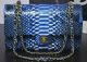 Chanel 2.55 Light Blue Python Leather Flap Bag A1112SA Gold