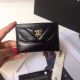 Chanel Black Aged Calfskin Card Holder A84386