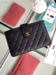 Chanel Classic Black Grained Calfskin & Gold-Tone Metal Pouch A81902
