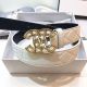 Affordable Chanel Calf Leather Belt Wide Replica - 32mm