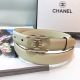 Chanel Calf Leather Wide Belt 30mm - Stylish 56594 JK640fj