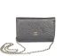 Chanel Clutch Wallet Camellia Leather Black