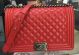 1:1 Chanel Boy Flap Bag in Red Sheepskin Leather A67088 Silver